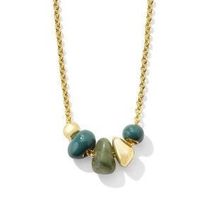 Kendra Scott Faye Strand Necklace - Blue Green Gold Mix NWT